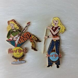 Vintage Hard Rock Cafe Pins Set of Two